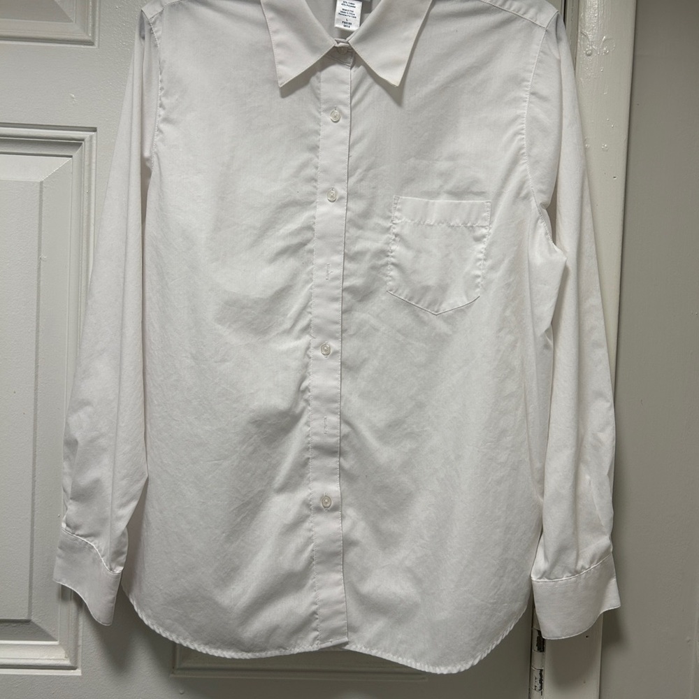 Elegant White Button-Down Shirt for Women